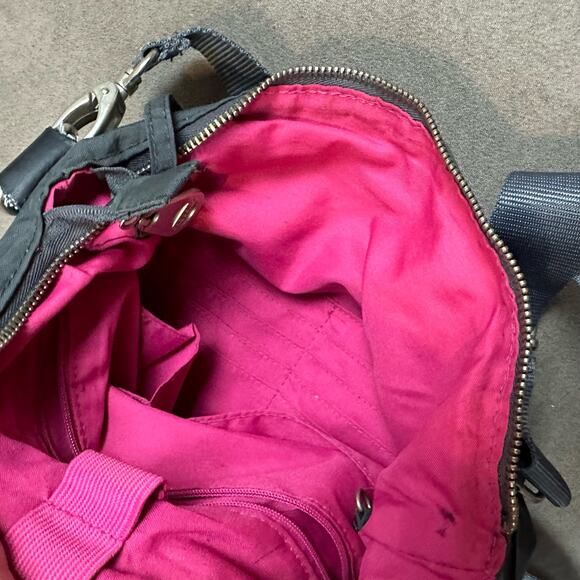 Baggallini Messenger Crossbody Shoulder Bag Women's Gray Travel College Work - Picture 4 of 6